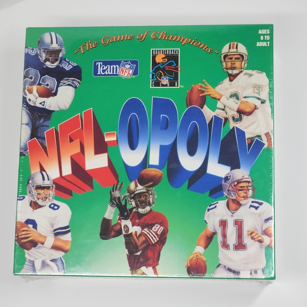 Vintage 1994 USA Games NFL-OPOLY Football Board Game Team NFL New Sealed